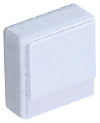 Tryktast hvid  -  - Størrelse 23x23mm