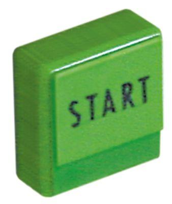 Tryktast grøn START  - Størrelse 23x23mm