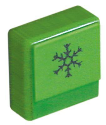 Tryktast grøn kold efterspuling  - Størrelse 23x23mm