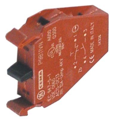 Kontaktblok rød 1NC/1NO P9901VN GENERAL ELECTRIC 10A maks 660V