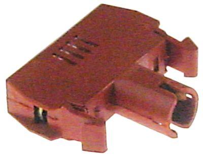 Lampefatningselement 380V rød/brun Fatning Ba9s 1A