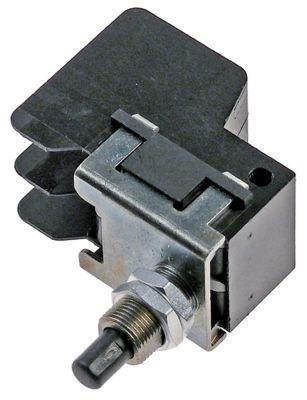 Mikrokontakt stiftbetjent 250V 6A 2NO Tilslutning Fladstik 6,3 mm Gevind M10x0,75