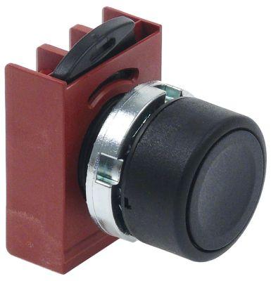 Tryktast sort Indbygningsmål ø22mm