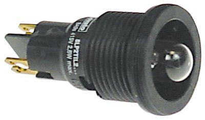 lamp socket mounting measurements ø22mmsocket Ba9s connection male faston 6.3mm