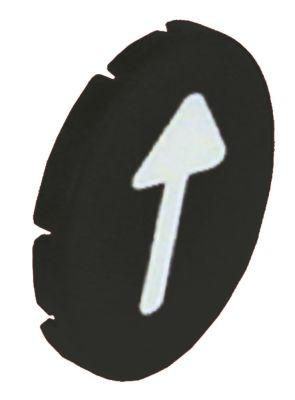 Tastplade sort Pil  -