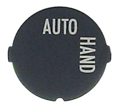 Tastplade sort Auto-manuel  -