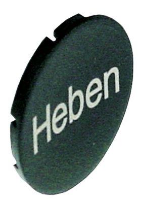 Tastplade sort Løft  -