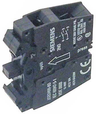 contact block SIEMENS 3SB3400-0D 1NC/1NO max 400V 10A black