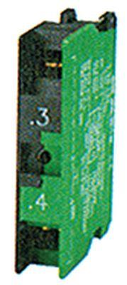 Kontaktblok grøn 1NO 5.00.100.140 RAFI 10A maks 400V