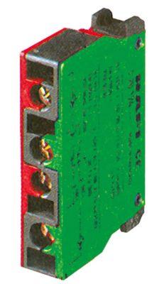 Kontaktblok rød/grøn 1NC/1NO 5.00.100.143 RAFI 10A maks 400V