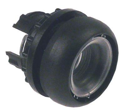 Tryktast sort tastende  -  - uden tastplade Indbygningsmål ø22mm