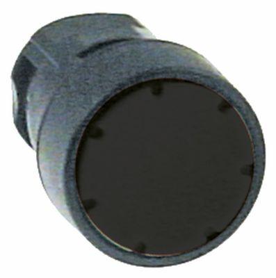 Tryktast sort Indbygningsmål ø16mm