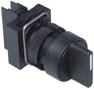 rotary selector mounting measurements ø22mm blackmomentary sequence 1-0-2