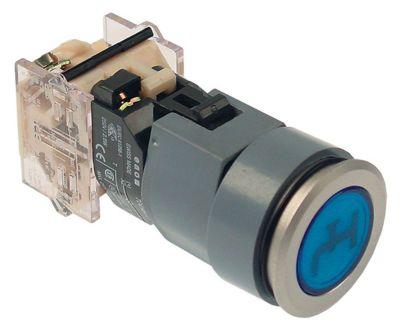 Pressostat 660V blå 1NO Tilslutning Skruetilslutning belyst Vand