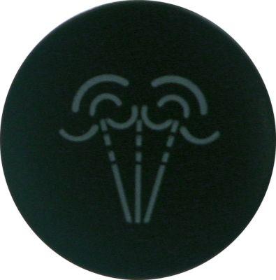 Tryktast sort ø 21mm 