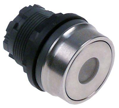 Tryktast hvid  - Type tastende Indbygningsmål ø22mm rund