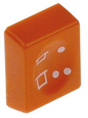 Tryktast orange L 195mm B 25mm kort/lang