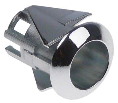 element holder mounting ø 16mm archedchrome-plated