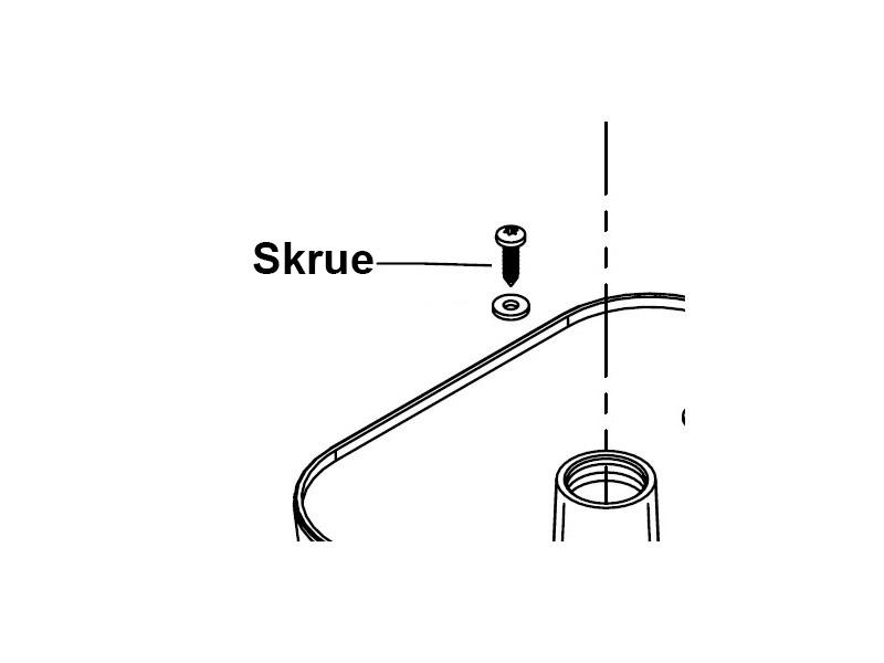 Skrue til vandbeholder