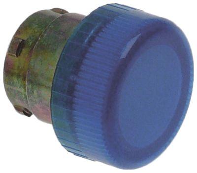 Lyssignal blå ø 30mm Fatning Bajonet 2mm L 28mm med pakning