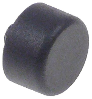 Tryktast sort ø 12mm H 7mm