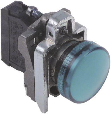 Lyssignal 250V grøn 24W 1-polet Indbygningsmål ø22mm