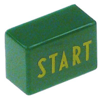 Tryktast grøn START Størrelse 11x15,5mm