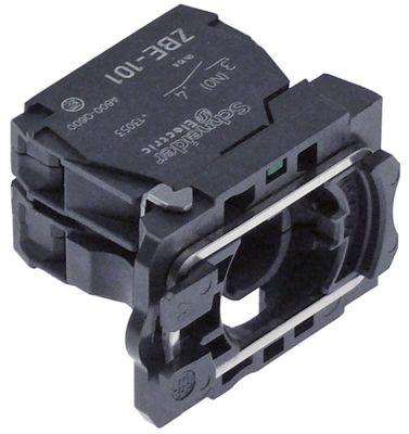 Kontaktblok 240V 1NO/lampe Tilslutning Skruetilslutning 3A belyst