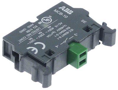 Kontaktblok sort/grøn 1NO MCB-10 ABB 8A maks 400V
