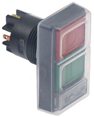 Tastkombination Tilslutning Fladstik 2,8mm 6A 1NO/1NC/lampe Type 3SA8 810-0EB11