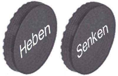Tastplade mat Plastik Hæv/sænk 2 tastplader