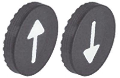 Tastplade mat Plastik Pil op/ned 2 tastplader