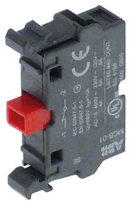 Kontaktblok sort/rød 1NC MCB-01 ABB 8A maks 400V