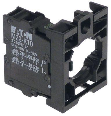 Kontaktblok 1NO med holder 3x
