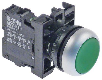 Pressostat grøn 1NO gar i indgreb Indbygningsmål ø22mm