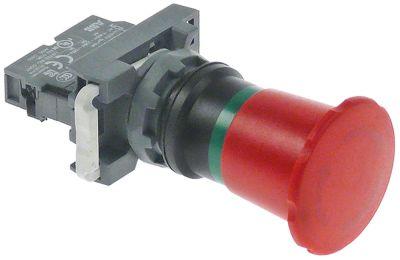 Nødstop rød 1NC ø 40mm komplet ABB Indbygningsmål ø22mm