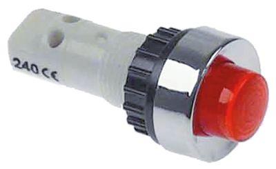 Signallampe ø 13mm 240V rød Tilslutning Skruetilslutning