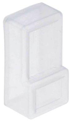 Gummibeskyttelse H 24mm Udvendige mål 60x30mm Indvendigt mål 28x58mm