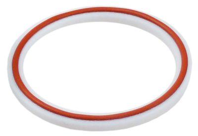 Pakning PTFE ID ø 44mm UD ø 53mm Materialestyrke 3mm med silikone O-ring