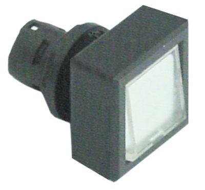 Tastelement antracit/transparent  - Type tastende Indbygningsmål ø16/24x24mm kvadratisk