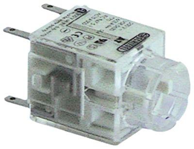 Kontaktblok 1NC/1NO Tilslutning Fladstik 2,8mm Fatning  -  - tastende Type AT