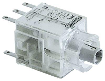 Kontaktblok 1NC/1NO Tilslutning Fladstik 2,8mm Fatning T5.5K med belysning tastende Type ATL