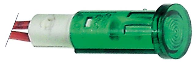Signallampe ø 10mm 230V grøn