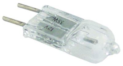 halogen lamp socket G6.35 12V 50Wtemp.-resist. 300°C ø 10mm L 44mm clear