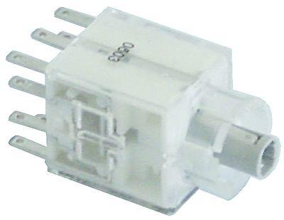 Kontaktblok 2NO/2NC Tilslutning Fladstik 2,8mm Fatning T5.5K med belysning tastende Type ATL2