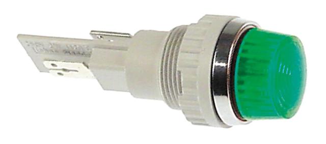 Signallampefatning Indbygningsmål ø18,2mm grøn Fatning Ba9s