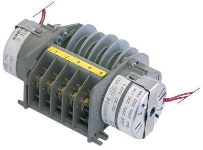 Timer P25 Kamre 5 Løbetid 6s / 3min 230V Akse ø  -mm FIBER Motorer 2