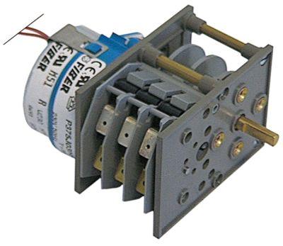 Timer P37 Kamre 3 Løbetid 180s 230V Akse ø 6x4,6mm Akselængde 18mm FIBER Motorer 1