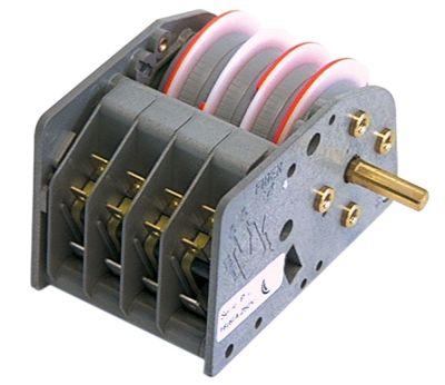 Timer FIBER P25 uden motor Motorer  - Kamre 4 Løbetid indstillelig 230V Akse ø 6x4,6mm