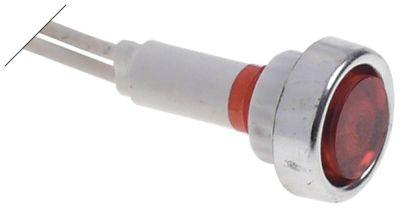 Signallampe ø 10mm 24V rød Kabellængde 200mm Fatning Skruefatning